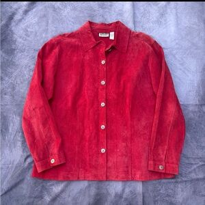 Chico's Vibrant Red button Up Jacket
